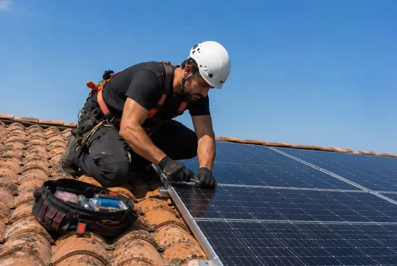 Maintenance et monitoring de panneaux solaires aux Éparres