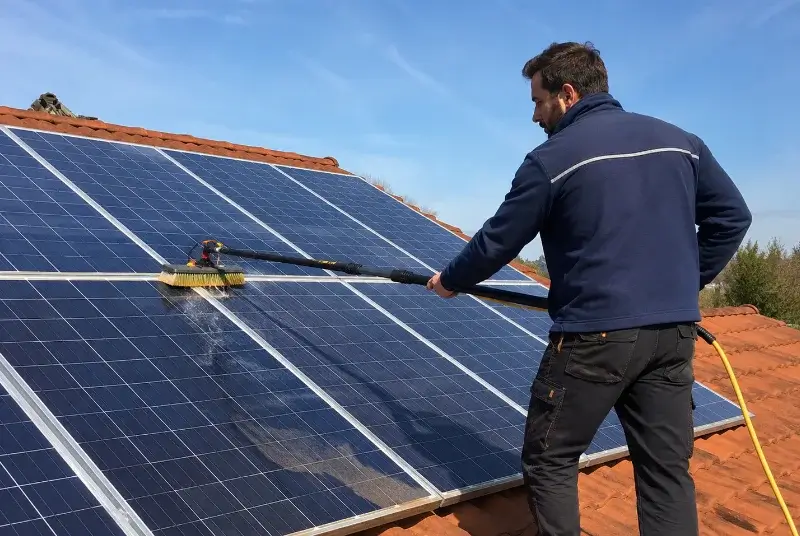 Nettoyage et entretien de panneaux solaires aux Éparres