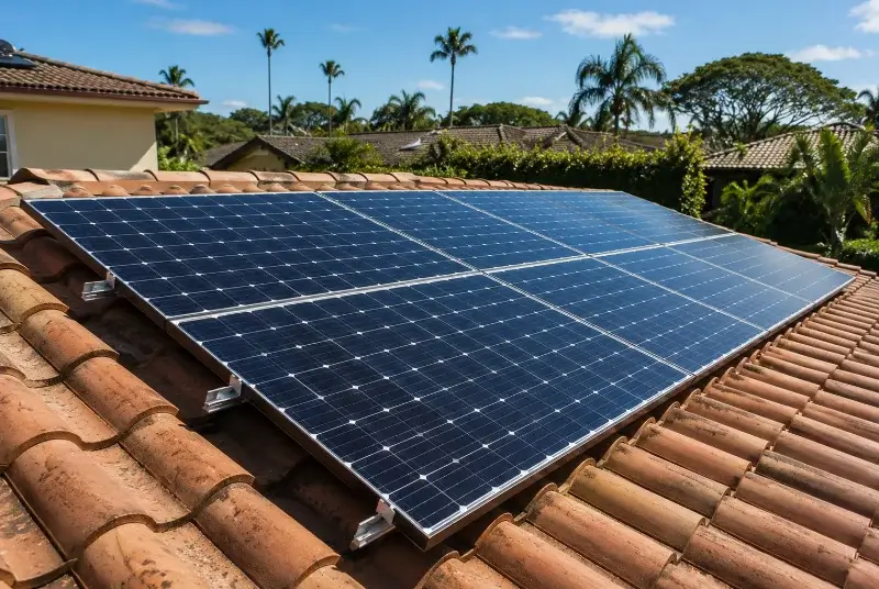 Installation de panneaux solaires aux Éparres